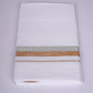 FS-124 W/S DHOTI  1.90 MTR - Silver Brown