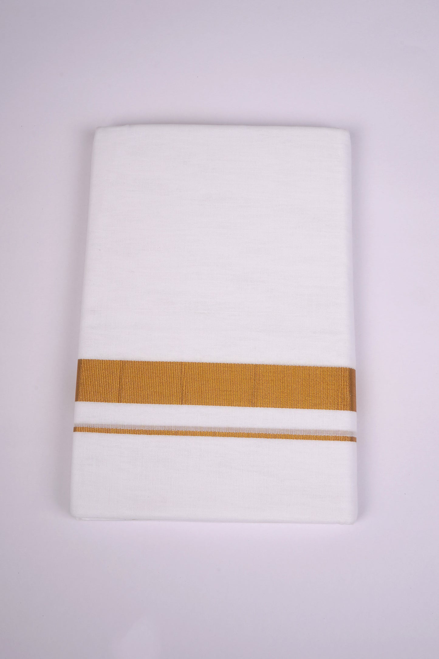 GLD-99 WHITE DOUBLE DHOTI  4.00 MTR