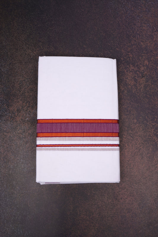 FD-176 W/D DHOTI 3.80 MTR-Dark Pink