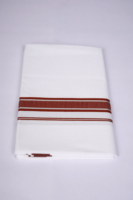 FS-130 W/S DHOTI  1.90 MTR - Dark Brown