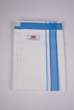 PKT FD-02 VELCRO WHITE DOUBLE DHOTI - Blue