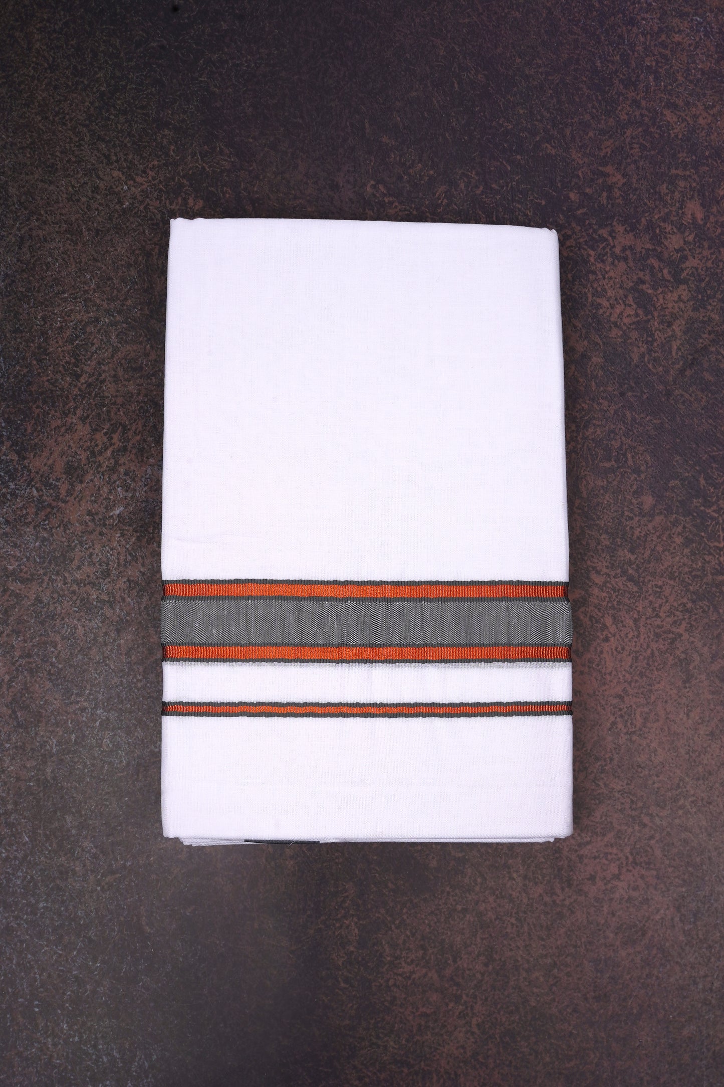 FD-176 W/D DHOTI 3.80 MTR-Brown
