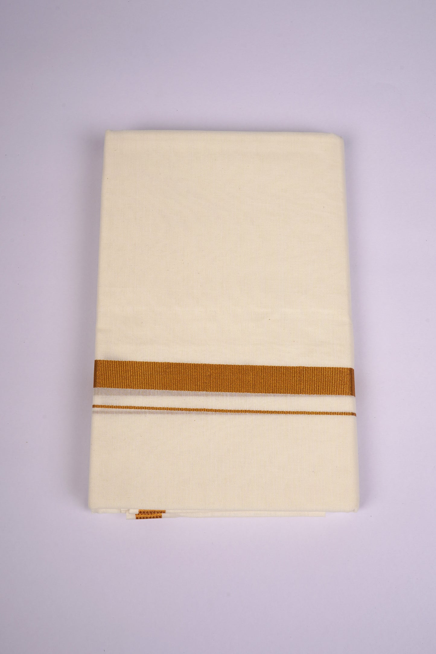 GLD-80C CREAM DOUBLE DHOTI  3.80 MTR