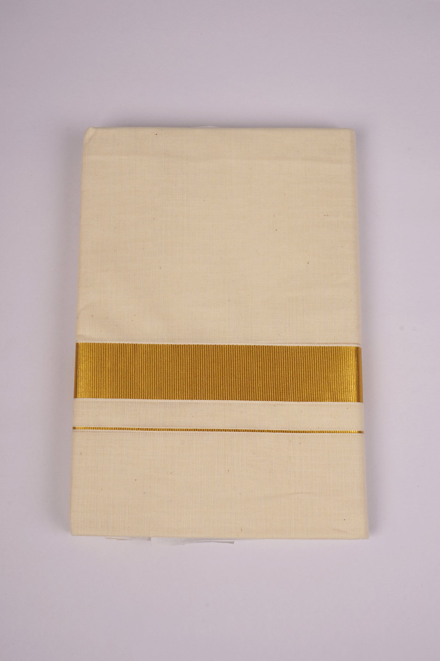 GLD-12C CREAM DOUBLE DHOTI  4.00 MTR