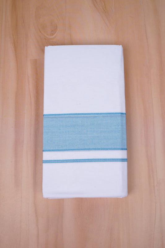 FCD-04 W/D DHOTI 4.00 MTR- Light Blue