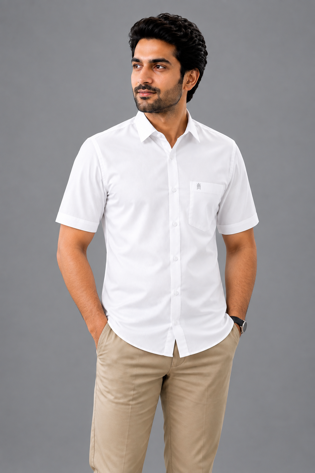 Berty Formal White Shirt
