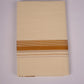 GLD-166C CREAM DOUBLE DHOTI  4.00 MTR