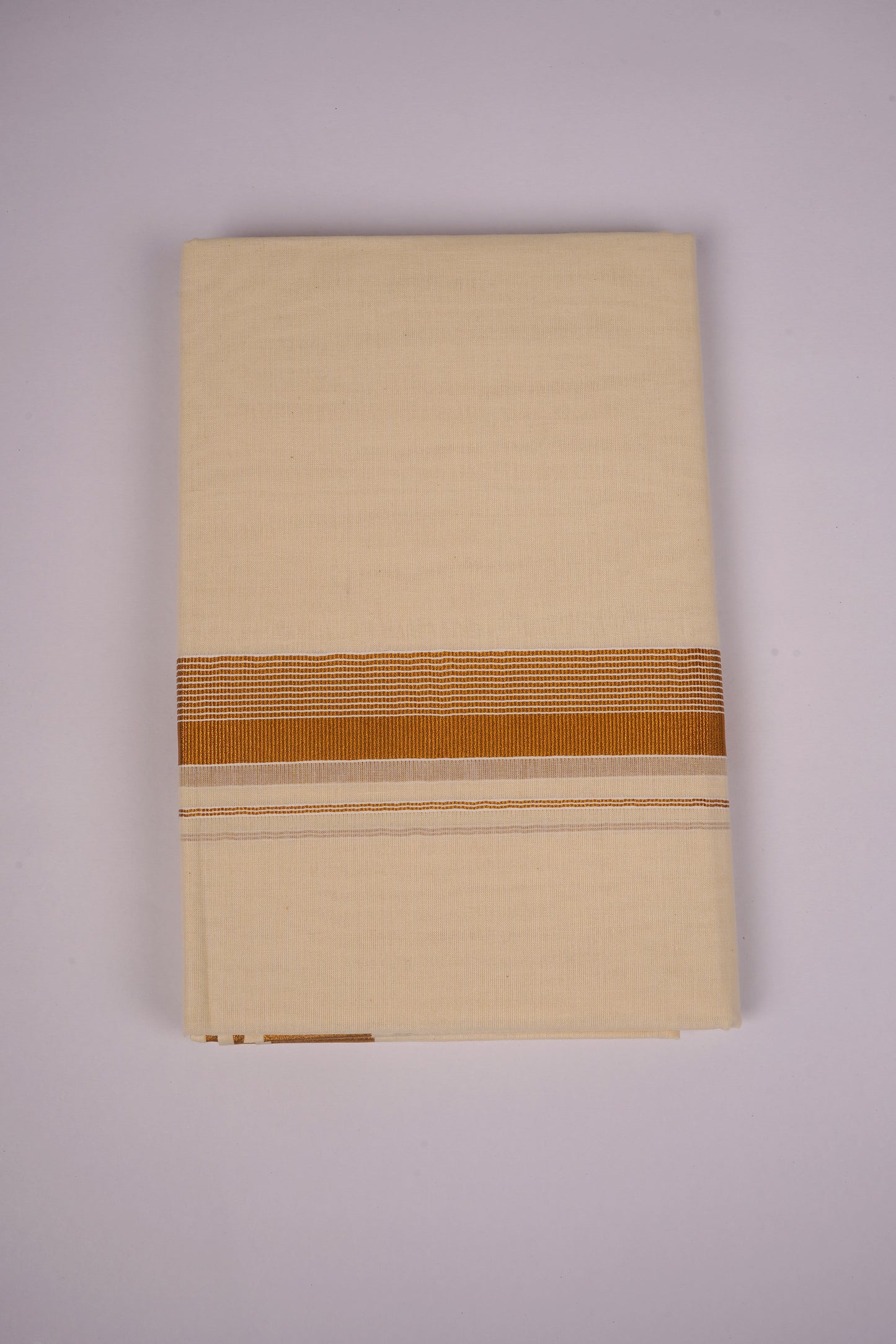 GLD-166C CREAM DOUBLE DHOTI  4.00 MTR