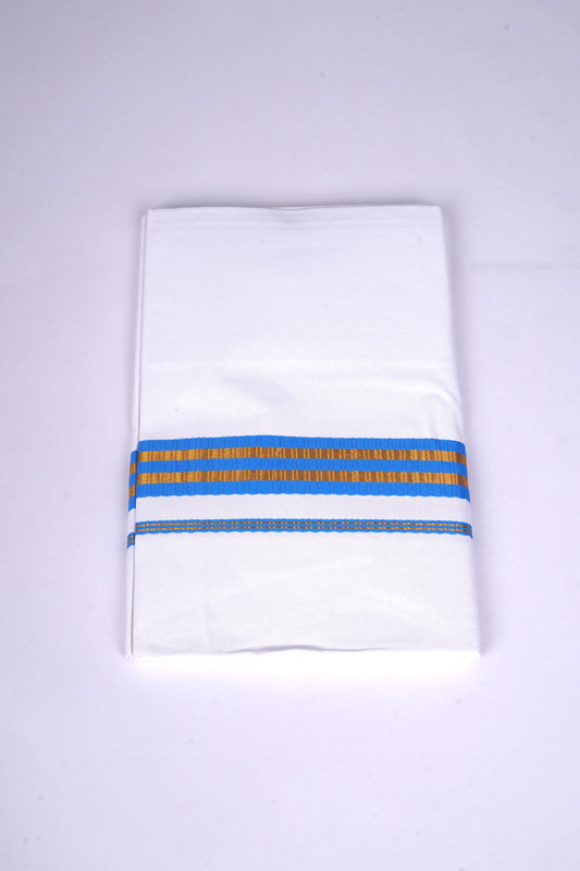 FS-100 W/S DHOTI  2.00 MTR - Blue
