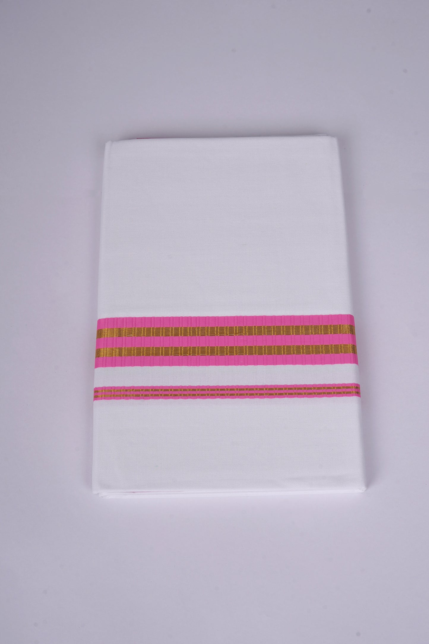 FS-100 W/S DHOTI 2.00 MTR - Dark Pink