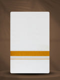 WHITE SINGLE GOLD JARI - 250 GLS-01 DHOTHIE 2.50 MTR