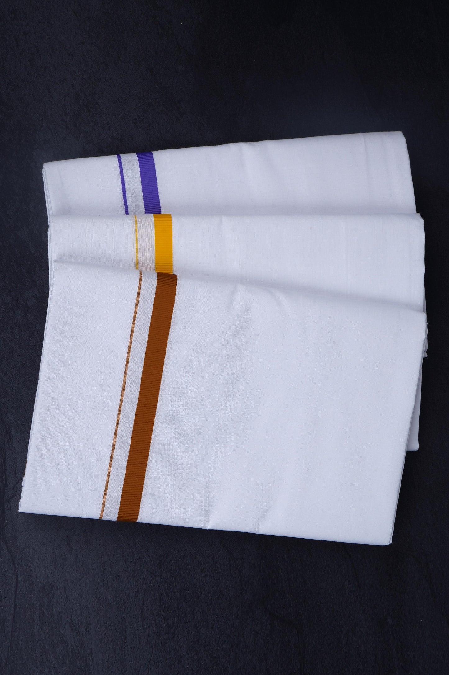 Big Border 3 pcs Combo w/s Dhoti 1.90 mtr