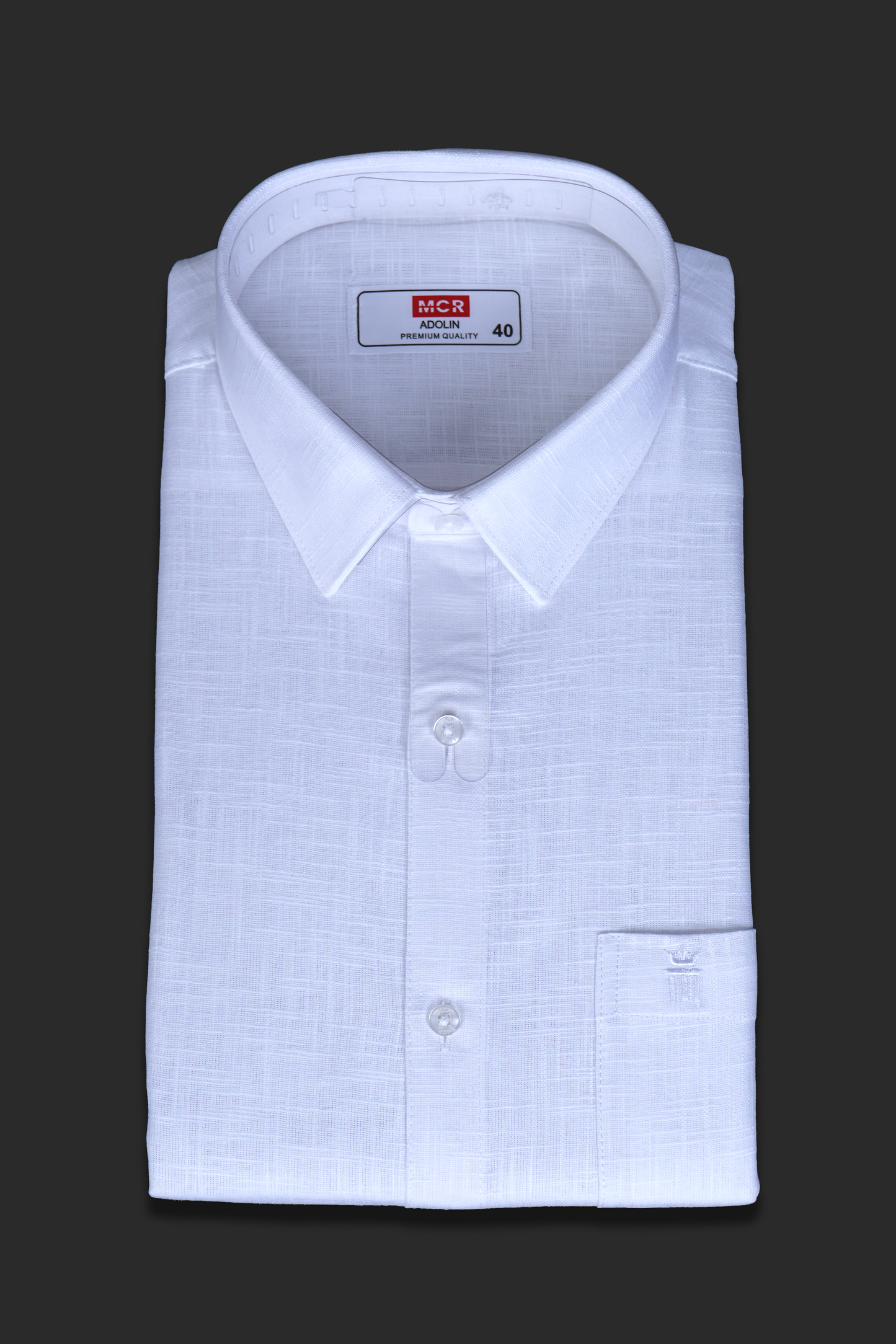 MCR ADOLIN Half Sleeve Formal White Shirt For Men
