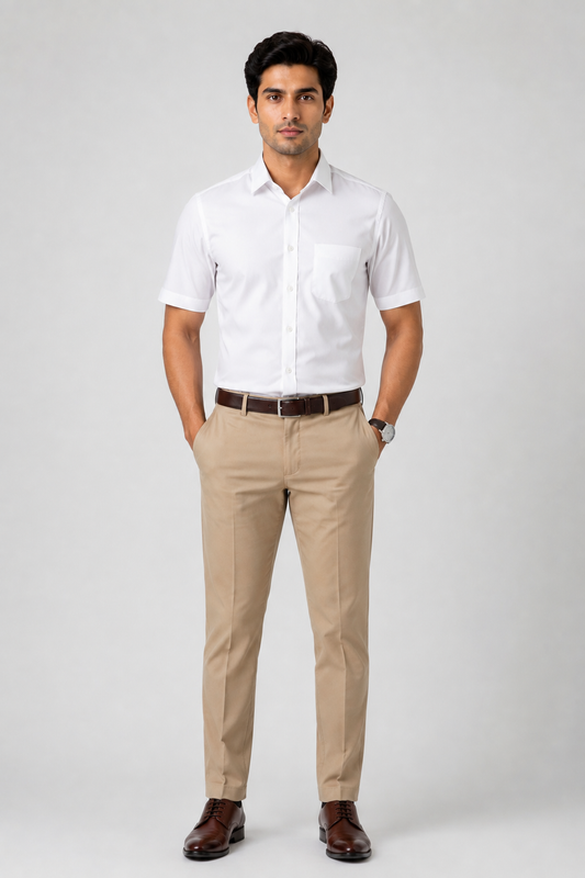 Dennis White Shirt For Men