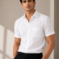 Sun Rays Formal White Shirt For Men