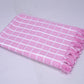 COLOUR BIGCHECK COTTON - CBT-23 BATH TOWEL - 30X60 - DARK PINK