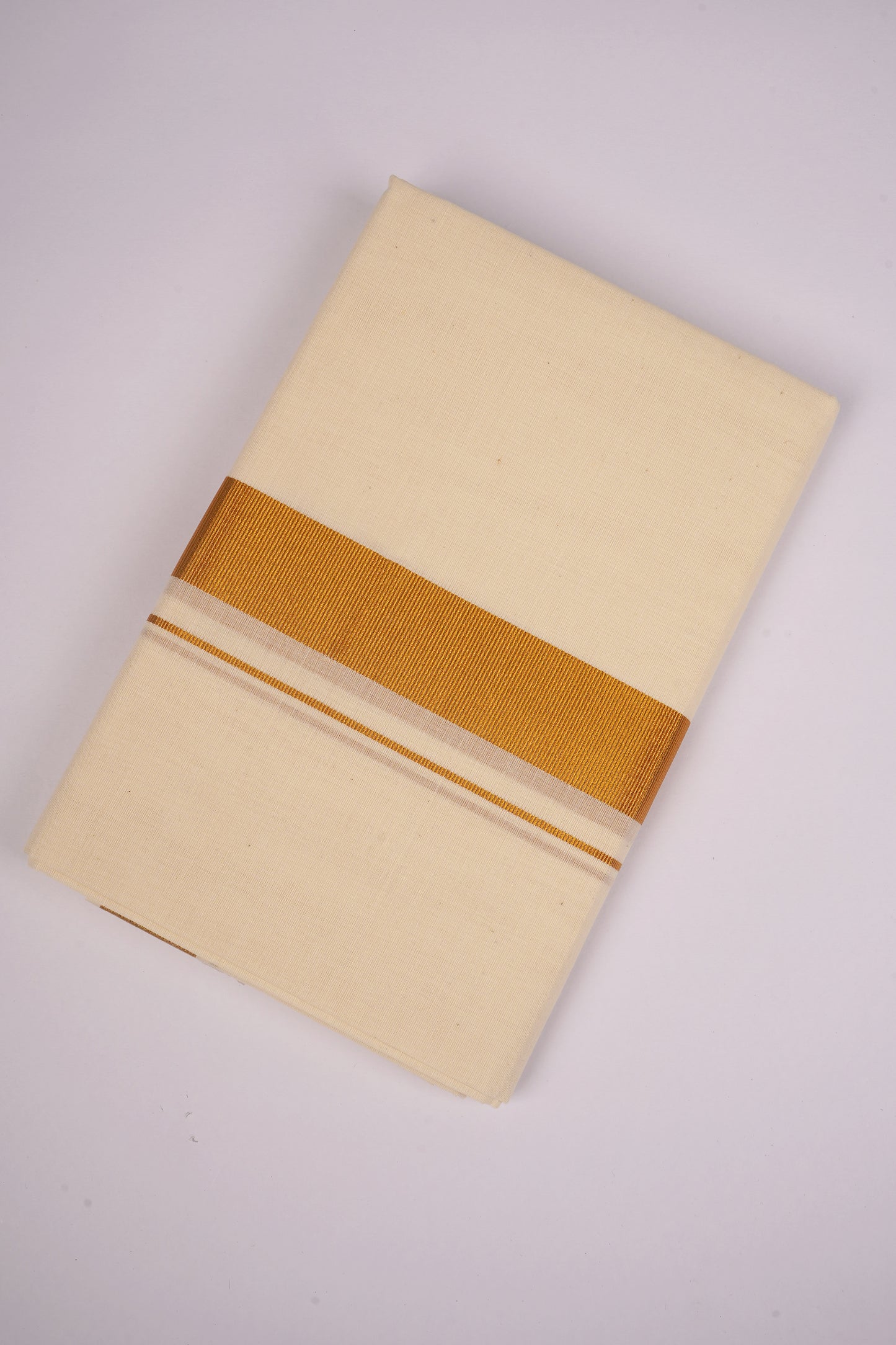 GLD-07C CREAM DOUBLE DHOTI  3.80 MTR
