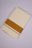 GLD-35C CREAM DOUBLE DHOTI  3.80 MTR