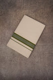 FD-91C CREAM DOUBLE DHOTI 3.80 MTR - Green