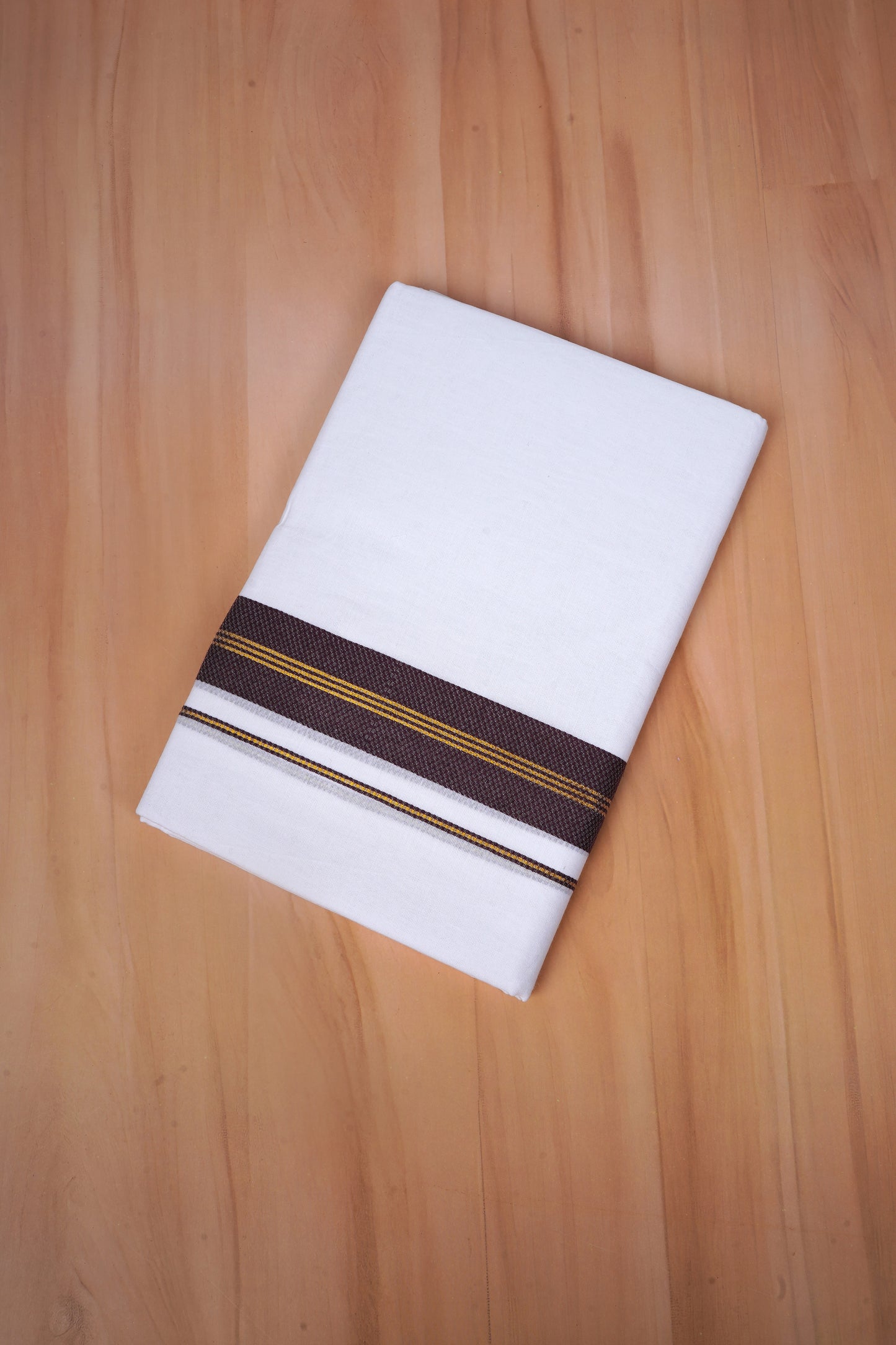 FCD-606 W/D DHOTI 3.80 MTR - chocolate brown