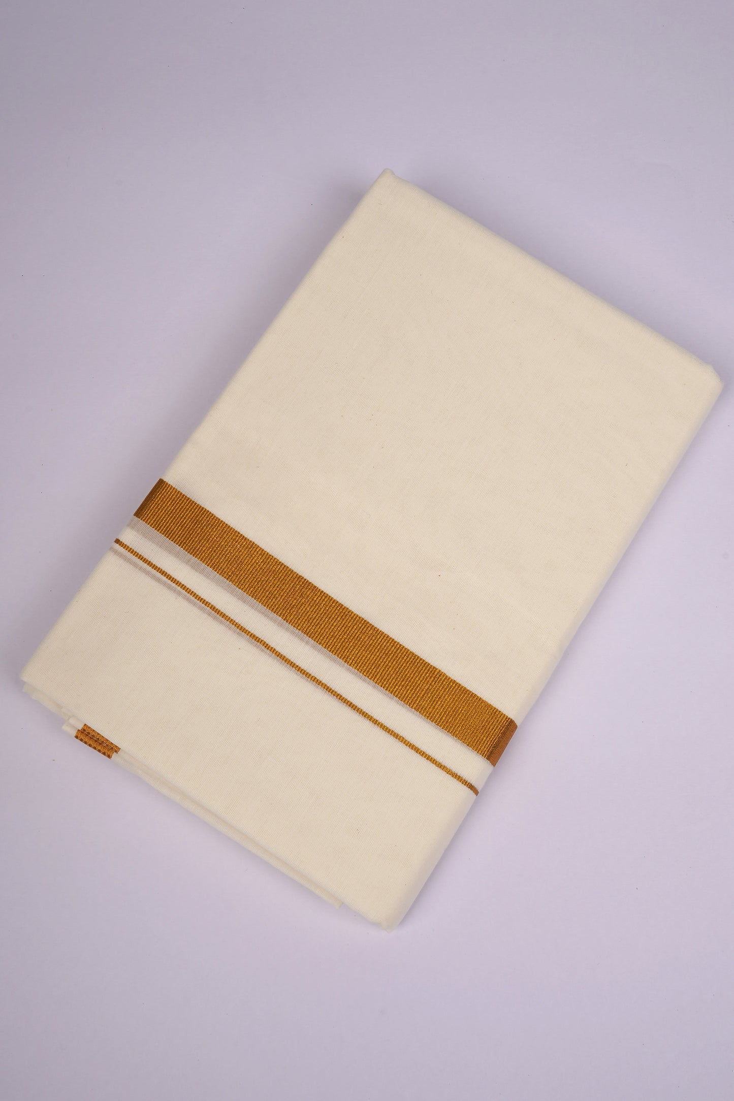 GLD-80C CREAM DOUBLE DHOTI  3.80 MTR