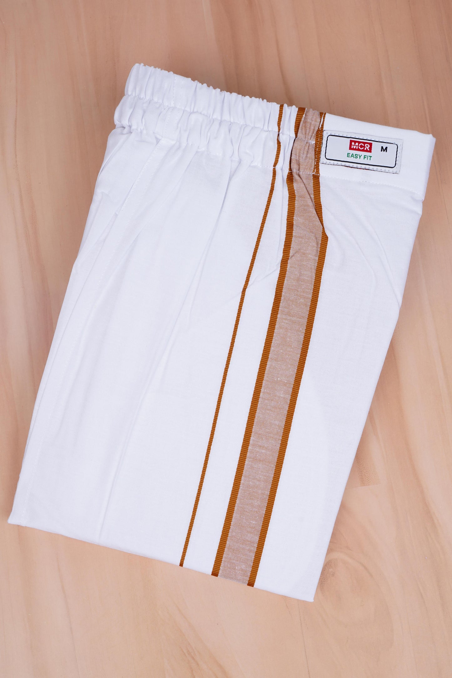 Easy Fit Fancy W/S Dhoti - Light Brown