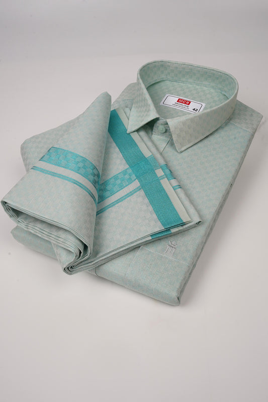 WedsLove Sea Blue Single Set F/S (Perfume & Dhoti Belt Free)