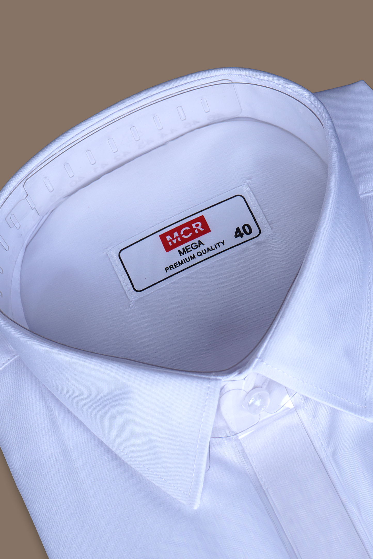 MCR MEGA Half Sleeve Formal White Shirt For Men-APPLE CUT