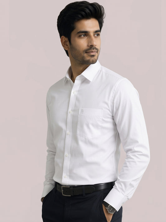 Excel Formal White Shirt For Men