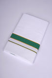 FD-200  W/D DHOTI 3.80 MTR - Dark Green