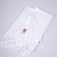 DOUBLE CLOTH WHITE COTTON - WBT-08 BATH TOWEL - 30X60 - WHITE