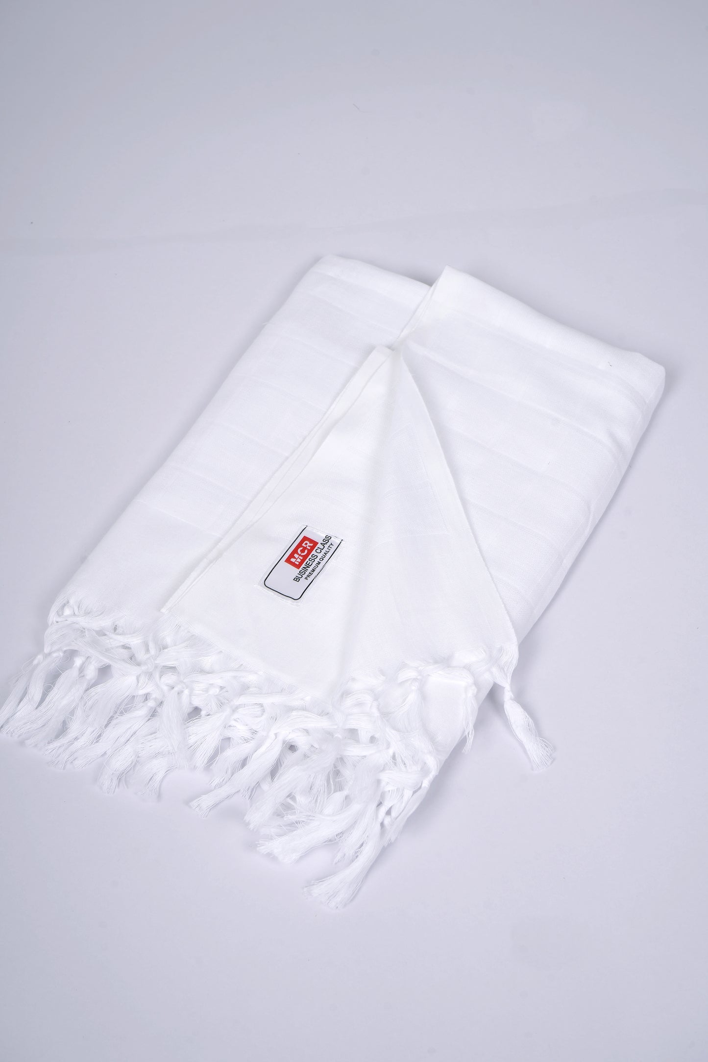 DOUBLE CLOTH WHITE COTTON - WBT-08 BATH TOWEL - 30X60 - WHITE