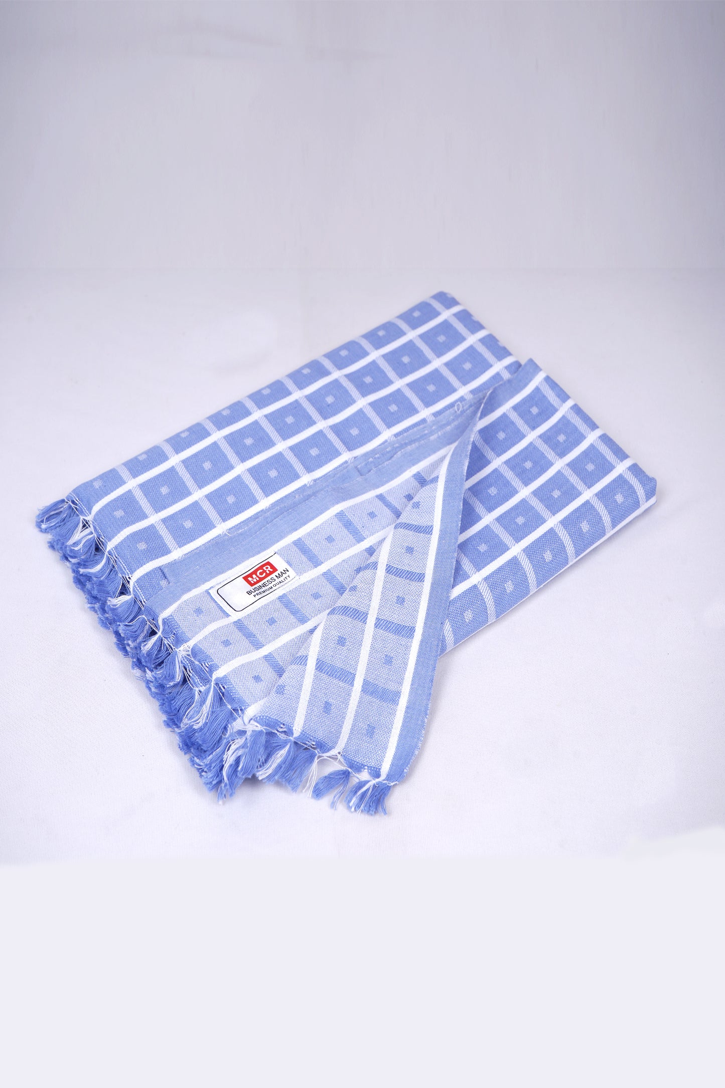 COLOUR BIGCHECK COTTON - CBT-23 BATH TOWEL - 30X60 - BLUE