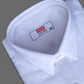 MCR LINEN MAX Half Sleeve Formal White Shirt For Men
