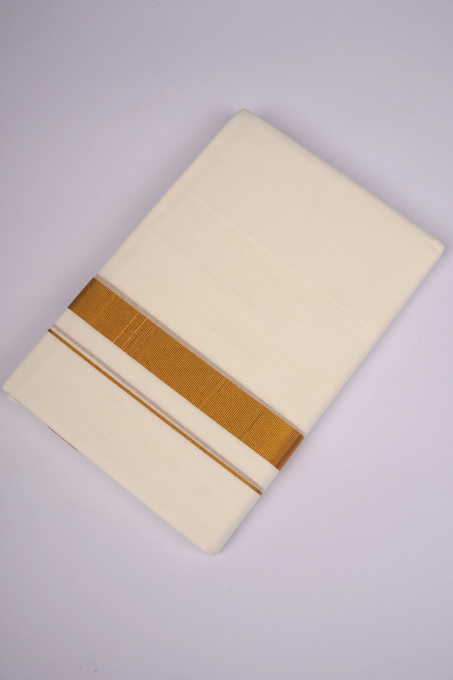 GLD-99C CREAM DOUBLE DHOTI  4.00 MTR