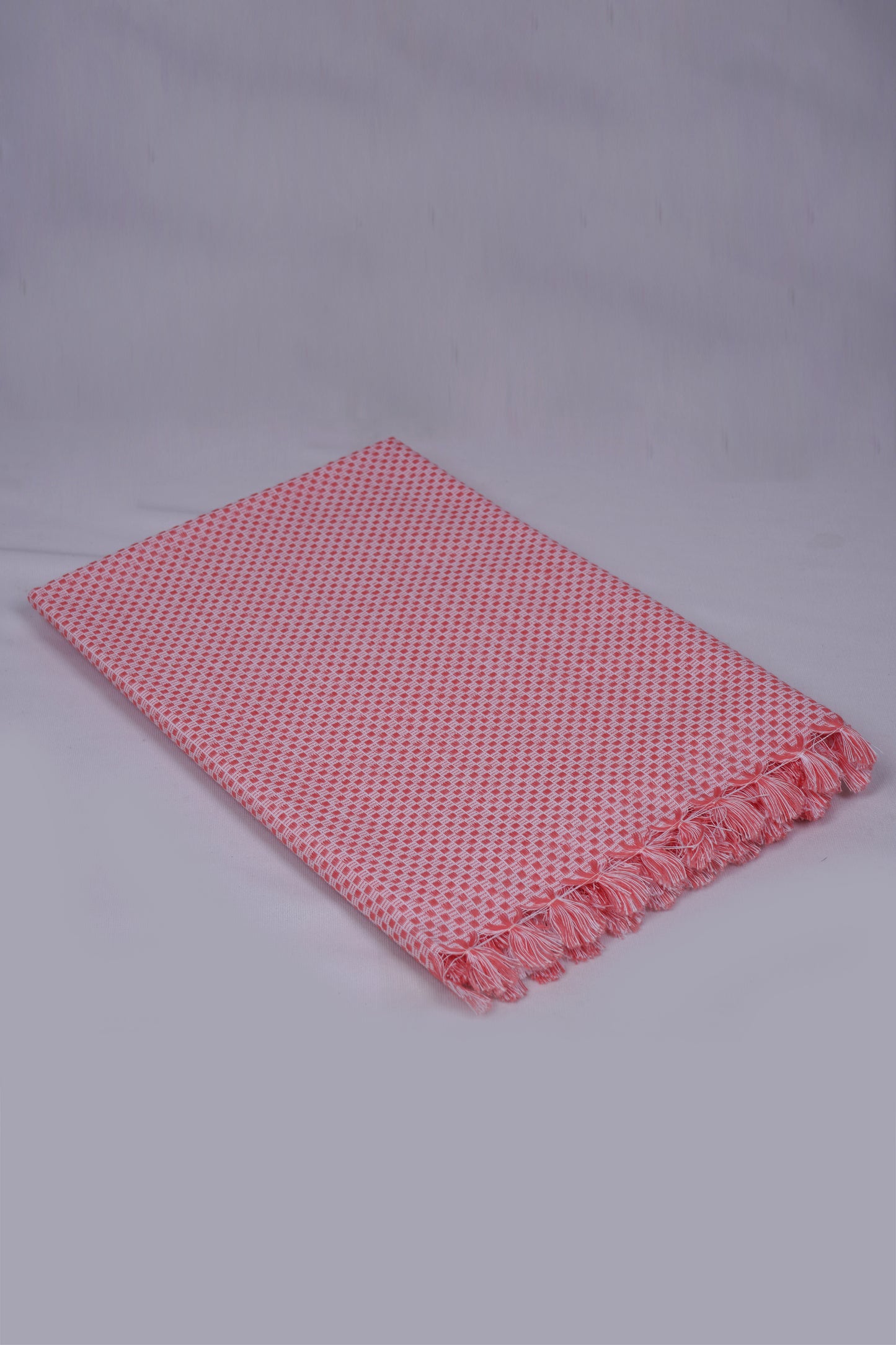 COLOUR MINICHECK COTTON - CBT-24 BATH TOWEL - 30X60 - ORANGE