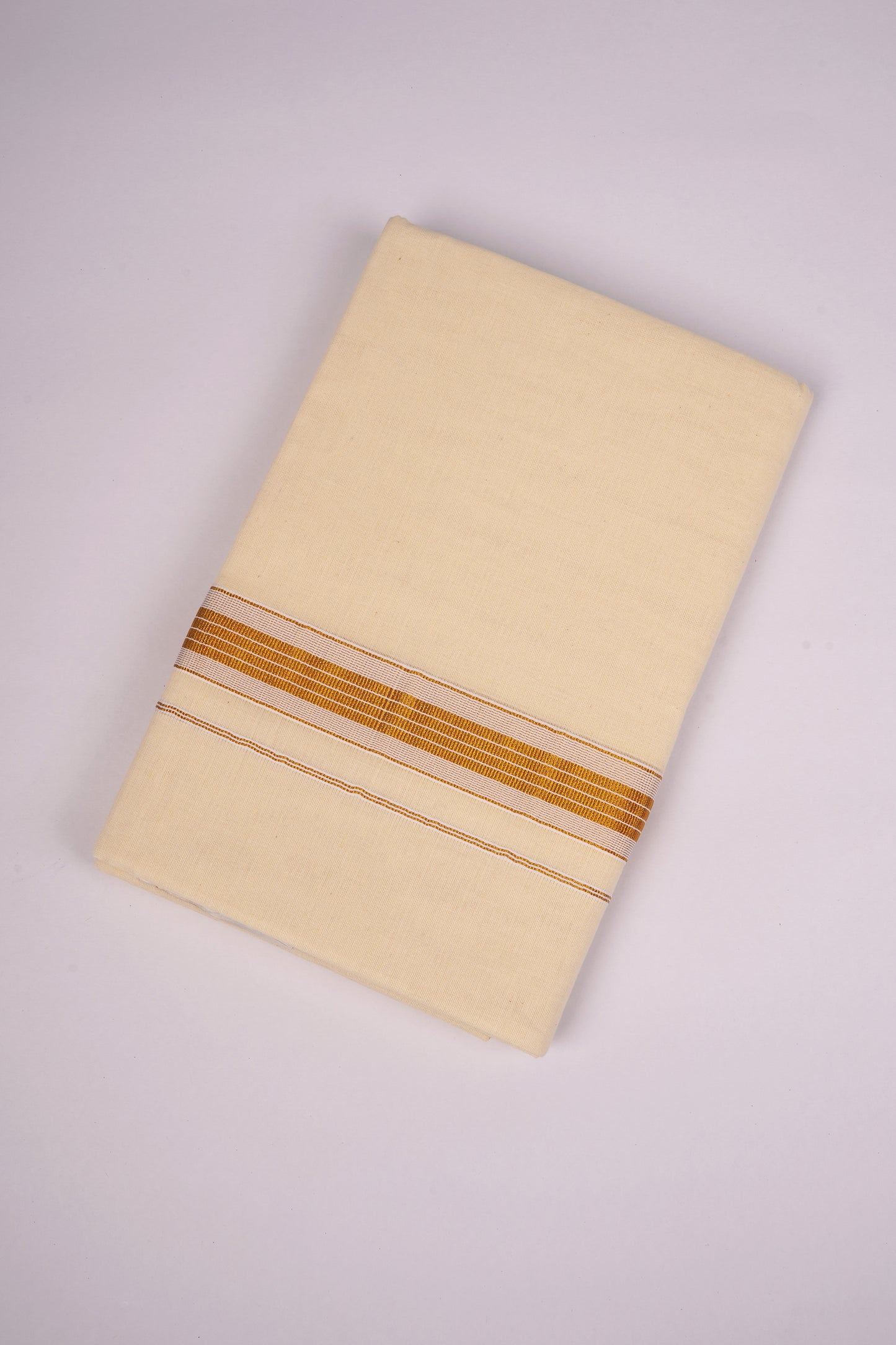 GLD-164C CREAM DOUBLE DHOTI  4.00 MTR