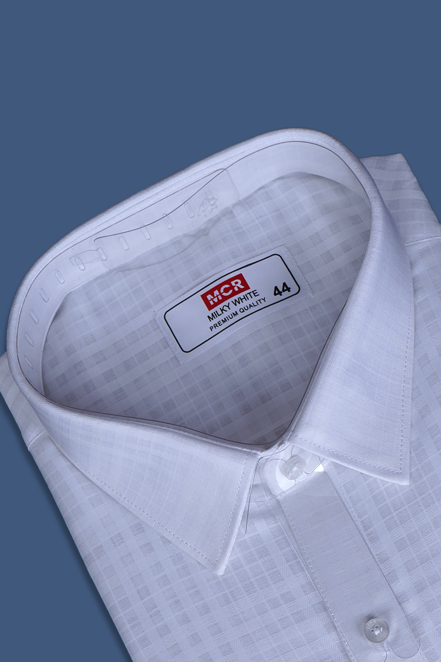 MCR 2028 MILKY Full Sleeve Formal White Shirt For Men