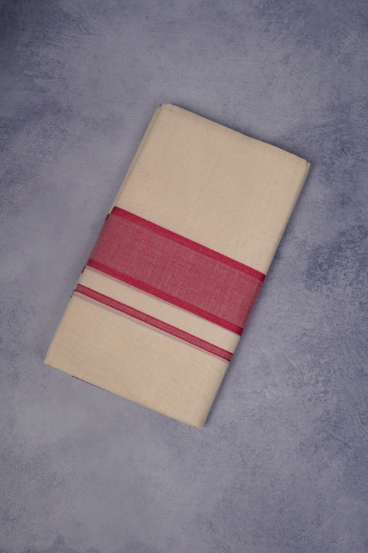FCD-86C C/D DHOTI  4.00 MTR-Dark Pink