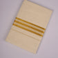 SLD-66C CREAM DOUBLE DHOTI  4.00 MTR