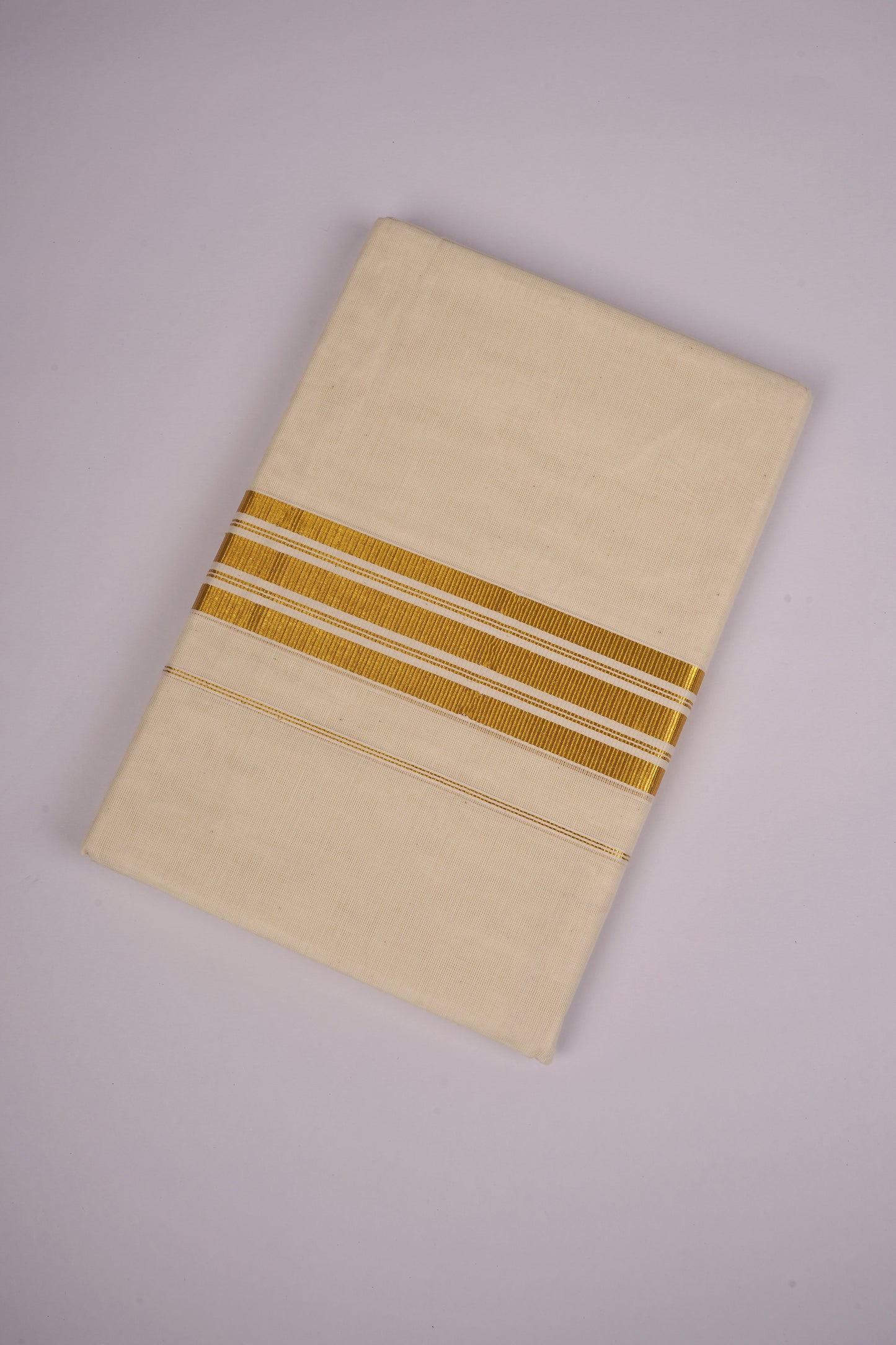 SLD-66C CREAM DOUBLE DHOTI  4.00 MTR