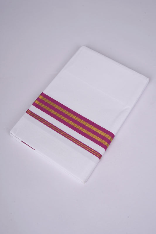 FS-100 W/S DHOTI  2.00 MTR - Dark Violet