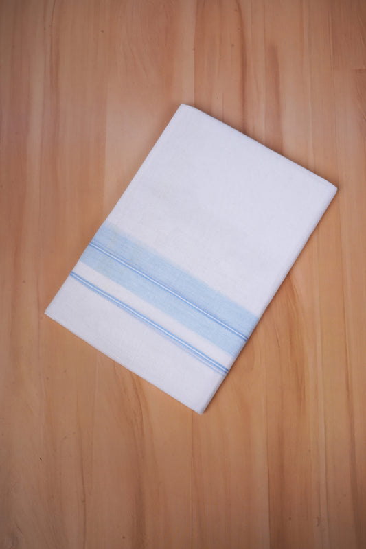 FCD-571 W/D DHOTI 3.80 MTR - Sky Blue