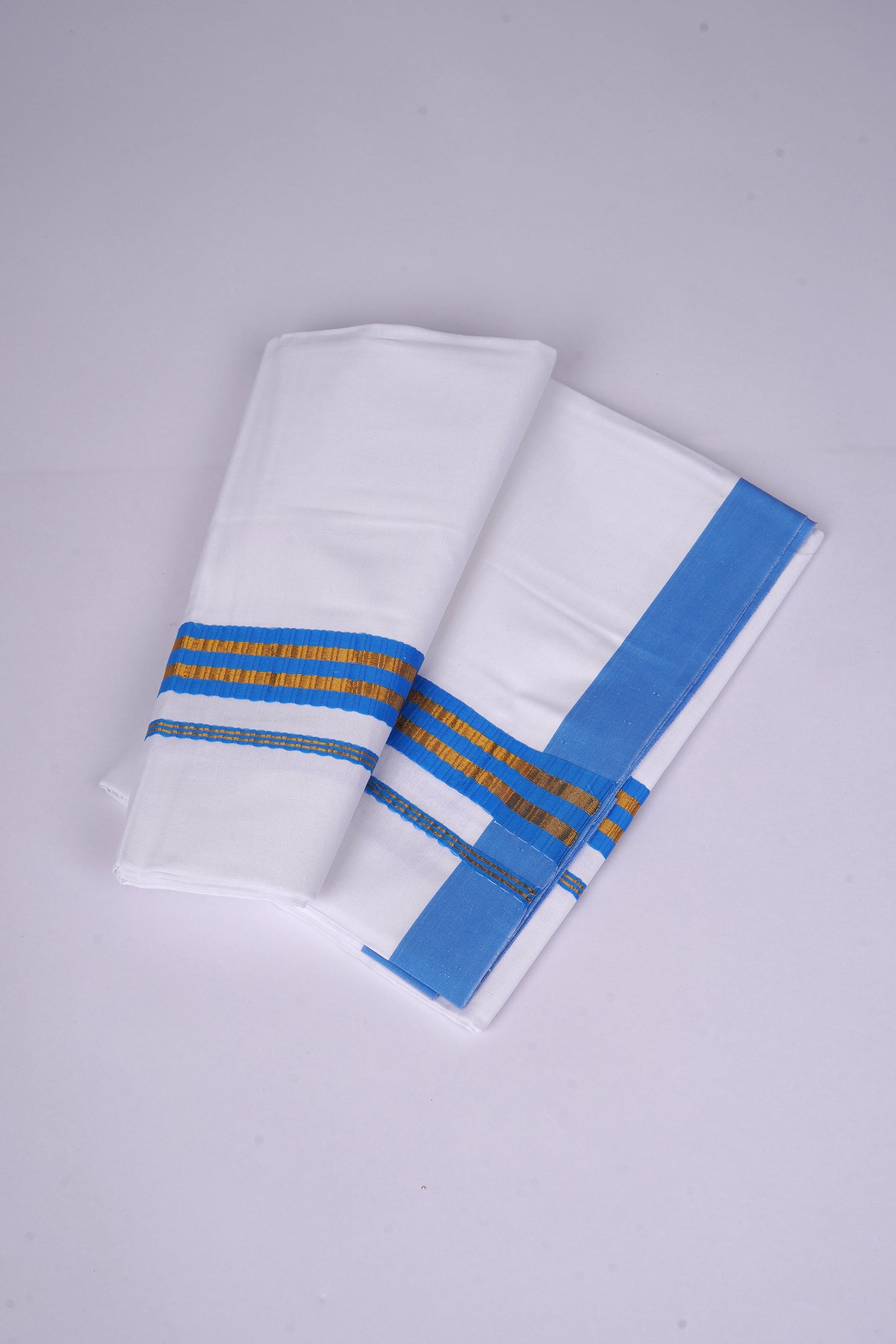 FS-100 W/S DHOTI  2.00 MTR - Blue