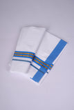 FS-100 W/S DHOTI  2.00 MTR - Blue