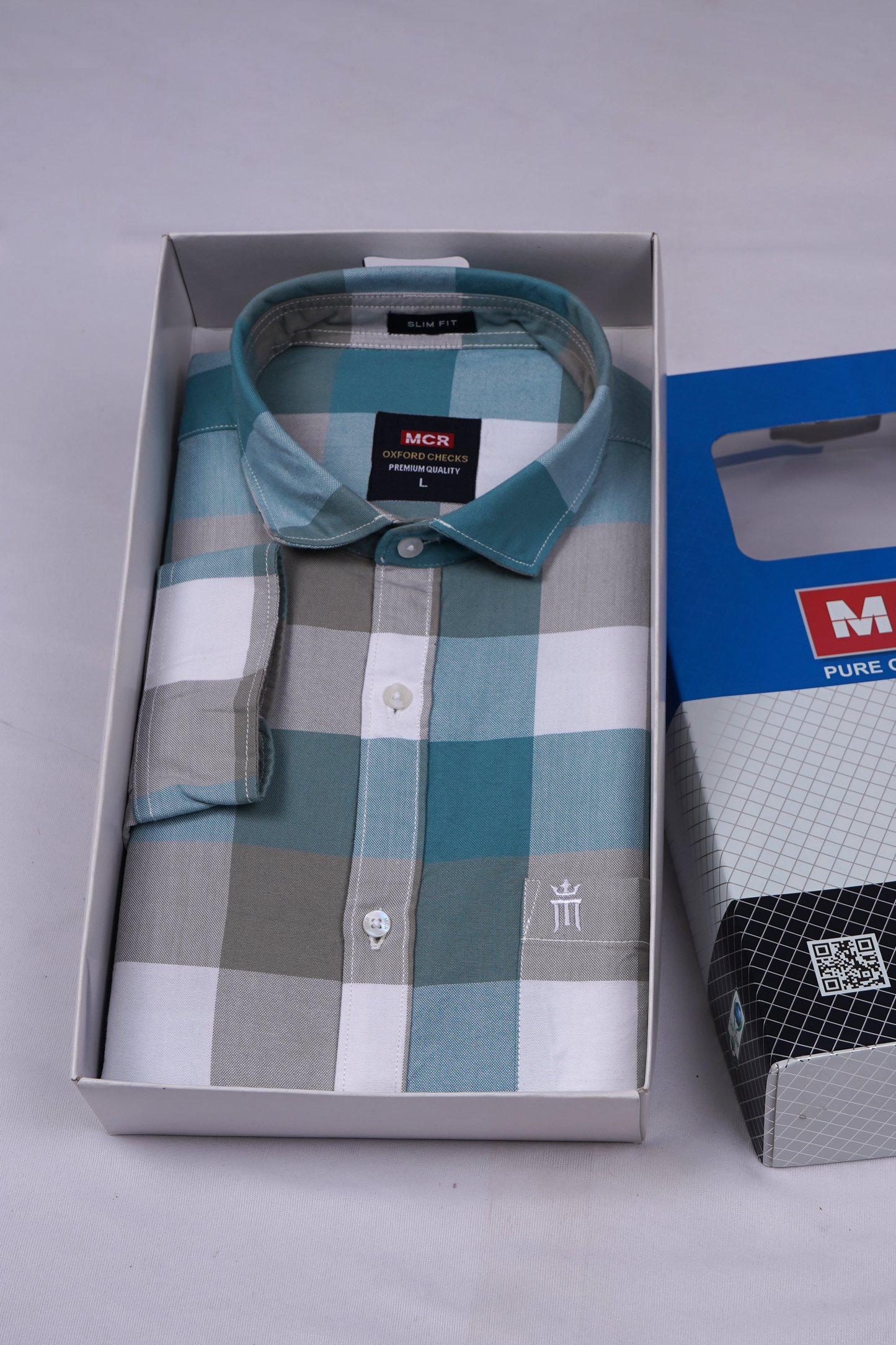 MCR OXFORD 89005 Full Sleeve Formal Color Shirt For Men