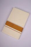 GLD-82C CREAM DOUBLE DHOTI  3.80 MTR