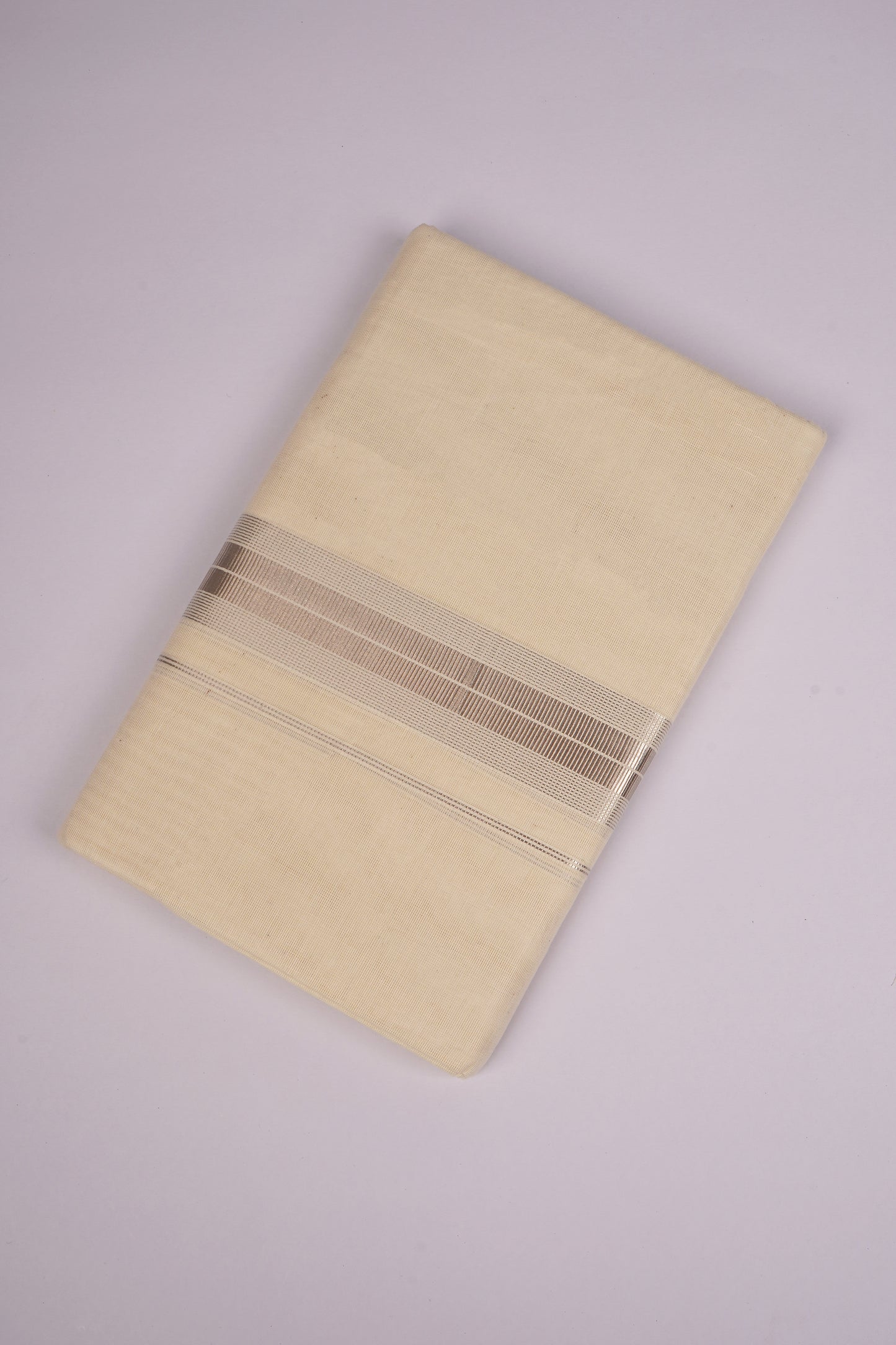 SLD-74C CREAM DOUBLE DHOTI  4.00 MTR