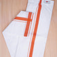 Easy Fit Fancy W/S Dhoti - Light Orange