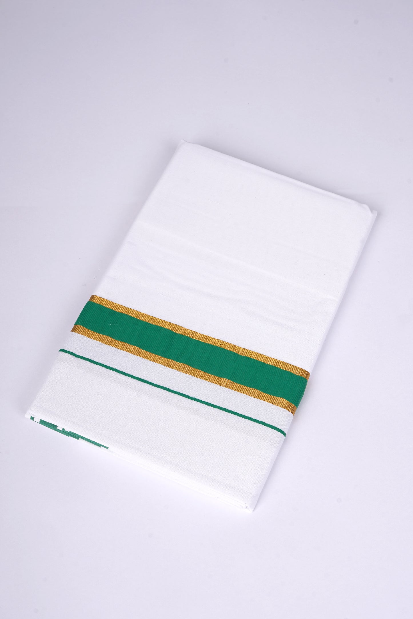 FS-115 W/S DHOTI 2.00 MTR - GOLD GREEN